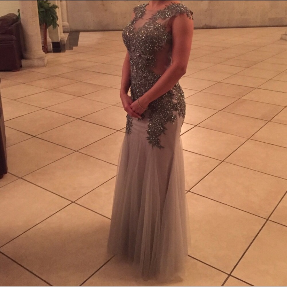 Grey Formal gown